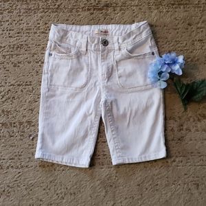 Girls sz10 White Denim Shorts